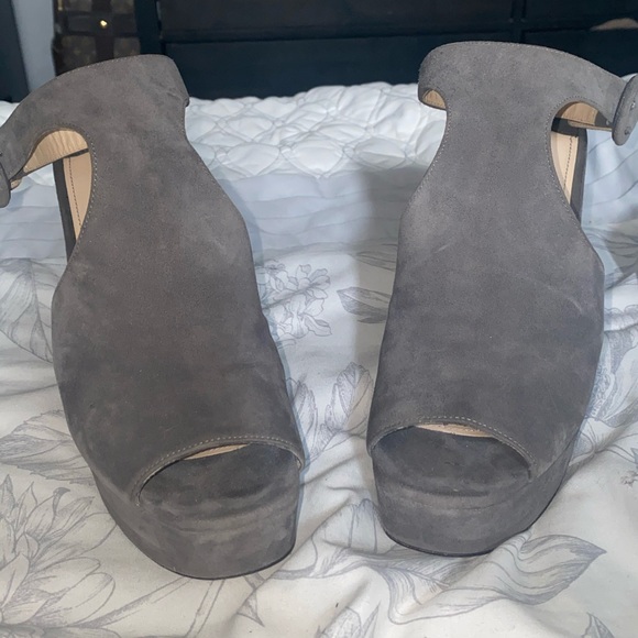 🔥🔥Prada Suede Chunky Heel Platform Sandals - Picture 9 of 9